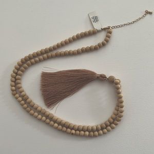 Beaded Tassel Necklace